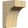 imageEkena Millwork BKTW02X04X06CVRW Clarksville Wood Brackets 1 34quotW x 4quotD x 6quotH  RubberwoodMaple