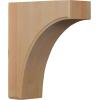 imageEkena Millwork BKTW02X04X06CVRW Clarksville Wood Brackets 1 34quotW x 4quotD x 6quotH  RubberwoodRed Oak