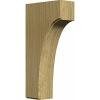 imageEkena Millwork BKTW02X04X06CVRW Clarksville Wood Brackets 1 34quotW x 4quotD x 6quotH  RubberwoodRed Oak
