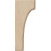 imageEkena Millwork BKTW02X04X06CVRW Clarksville Wood Brackets 1 34quotW x 4quotD x 6quotH  RubberwoodRed Oak