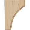 imageEkena Millwork BKTW02X04X06CVRW Clarksville Wood Brackets 1 34quotW x 4quotD x 6quotH  RubberwoodRed Oak