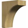 imageEkena Millwork BKTW02X04X06CVRW Clarksville Wood Brackets 1 34quotW x 4quotD x 6quotH  RubberwoodRed Oak