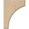 imageEkena Millwork BKTW02X04X06CVRW Clarksville Wood Brackets 1 34quotW x 4quotD x 6quotH  RubberwoodRed Oak