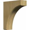imageEkena Millwork BKTW02X04X06CVRW Clarksville Wood Brackets 1 34quotW x 4quotD x 6quotH  RubberwoodRed Oak