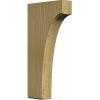 imageEkena Millwork BKTW02X04X06CVRW Clarksville Wood Brackets 1 34quotW x 4quotD x 6quotH  RubberwoodRed Oak
