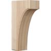 imageEkena Millwork BKTW02X04X06CVRW Clarksville Wood Brackets 1 34quotW x 4quotD x 6quotH  RubberwoodRubberwood