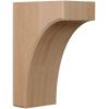 imageEkena Millwork BKTW02X04X06CVRW Clarksville Wood Brackets 1 34quotW x 4quotD x 6quotH  RubberwoodRubberwood