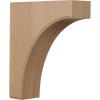 imageEkena Millwork BKTW02X04X06CVRW Clarksville Wood Brackets 1 34quotW x 4quotD x 6quotH  RubberwoodRubberwood