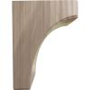 imageEkena Millwork BKTW02X04X06CVRW Clarksville Wood Brackets 1 34quotW x 4quotD x 6quotH  RubberwoodWalnut