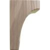 imageEkena Millwork BKTW02X04X06CVRW Clarksville Wood Brackets 1 34quotW x 4quotD x 6quotH  RubberwoodWalnut