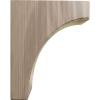 imageEkena Millwork BKTW02X04X06CVRW Clarksville Wood Brackets 1 34quotW x 4quotD x 6quotH  RubberwoodWalnut