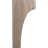 imageEkena Millwork BKTW02X04X06CVRW Clarksville Wood Brackets 1 34quotW x 4quotD x 6quotH  RubberwoodWalnut