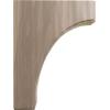 imageEkena Millwork BKTW02X04X06CVRW Clarksville Wood Brackets 1 34quotW x 4quotD x 6quotH  RubberwoodWalnut