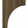 imageEkena Millwork BKTW02X04X06CVRW Clarksville Wood Brackets 1 34quotW x 4quotD x 6quotH  RubberwoodWalnut