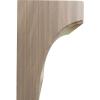 imageEkena Millwork BKTW02X04X06CVRW Clarksville Wood Brackets 1 34quotW x 4quotD x 6quotH  RubberwoodWalnut