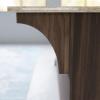 imageEkena Millwork BKTW02X04X06CVRW Clarksville Wood Brackets 1 34quotW x 4quotD x 6quotH  RubberwoodWalnut