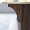 imageEkena Millwork BKTW02X04X06CVRW Clarksville Wood Brackets 1 34quotW x 4quotD x 6quotH  RubberwoodWalnut