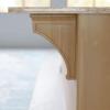 imageEkena Millwork BKTW02X07X10GORW Large Gomez Wood Wood Brackets 2 12quotW x 7quotD x 10quotH  RubberwoodCherry