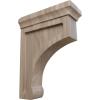 imageEkena Millwork BKTW02X07X10GORW Large Gomez Wood Wood Brackets 2 12quotW x 7quotD x 10quotH  RubberwoodWalnut