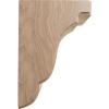 imageEkena Millwork BKTW05X05X08BEAL Bedford Wood Brackets 5 14quotW x 5quotD x 7 12quotH  AlderMahogany