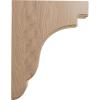 imageEkena Millwork BKTW05X05X08BEAL Bedford Wood Brackets 5 14quotW x 5quotD x 7 12quotH  AlderMahogany