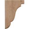 imageEkena Millwork BKTW05X05X08BEAL Bedford Wood Brackets 5 14quotW x 5quotD x 7 12quotH  AlderMaple