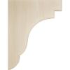 imageEkena Millwork BKTW05X05X08BEAL Bedford Wood Brackets 5 14quotW x 5quotD x 7 12quotH  AlderRubberwood