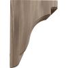 imageEkena Millwork BKTW05X05X08BEAL Bedford Wood Brackets 5 14quotW x 5quotD x 7 12quotH  AlderWalnut