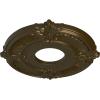 imageEkena Millwork CM12AT Attica Ceiling Medallion 12 34quotOD x 4quotID x 12quotP Fits Canopies up to 4quot Primed WhiteBrass Metallic Series