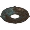 imageEkena Millwork CM12AT Attica Ceiling Medallion 12 34quotOD x 4quotID x 12quotP Fits Canopies up to 4quot Primed WhiteBronze Blue Patina Metallic Series