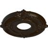 imageEkena Millwork CM12AT Attica Ceiling Medallion 12 34quotOD x 4quotID x 12quotP Fits Canopies up to 4quot Primed WhiteBronze Metallic Series