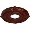 imageEkena Millwork CM12AT Attica Ceiling Medallion 12 34quotOD x 4quotID x 12quotP Fits Canopies up to 4quot Primed WhiteBurnished Mahogany Flat Finish