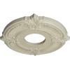 imageEkena Millwork CM12AT Attica Ceiling Medallion 12 34quotOD x 4quotID x 12quotP Fits Canopies up to 4quot Primed WhiteClear Yellow Flat Finish
