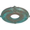 imageEkena Millwork CM12AT Attica Ceiling Medallion 12 34quotOD x 4quotID x 12quotP Fits Canopies up to 4quot Primed WhiteCopper Green Patina Metallic Series