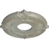 imageEkena Millwork CM12AT Attica Ceiling Medallion 12 34quotOD x 4quotID x 12quotP Fits Canopies up to 4quot Primed WhiteFlash Gold Metallic Series