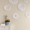 imageEkena Millwork CM12AT Attica Ceiling Medallion 12 34quotOD x 4quotID x 12quotP Fits Canopies up to 4quot Primed WhiteIridescent Gold Metallic Series