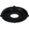 imageEkena Millwork CM12AT Attica Ceiling Medallion 12 34quotOD x 4quotID x 12quotP Fits Canopies up to 4quot Primed WhiteJet Black Flat Finish