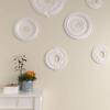 imageEkena Millwork CM12AT Attica Ceiling Medallion 12 34quotOD x 4quotID x 12quotP Fits Canopies up to 4quot Primed WhitePharaohs Gold Metallic Series