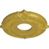 imageEkena Millwork CM12AT Attica Ceiling Medallion 12 34quotOD x 4quotID x 12quotP Fits Canopies up to 4quot Primed WhiteRich Gold Metallic Series