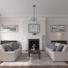 imageEkena Millwork CM12AT Attica Ceiling Medallion 12 34quotOD x 4quotID x 12quotP Fits Canopies up to 4quot Primed WhiteSilver Metallic Series