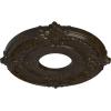 imageEkena Millwork CM12AT Attica Ceiling Medallion 12 34quotOD x 4quotID x 12quotP Fits Canopies up to 4quot Primed WhiteStone Hearth Crackle Flat Finish