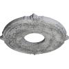 imageEkena Millwork CM12AT Attica Ceiling Medallion 12 34quotOD x 4quotID x 12quotP Fits Canopies up to 4quot Primed WhiteUltra Pure White Crackle Flat Finish