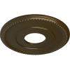 imageEkena Millwork CM12BR Bradford Ceiling Medallion 12 12quotOD x 3 78quotID x 34quotP Fits Canopies up to 6 58quot PrimedBrass Metallic Series