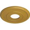 imageEkena Millwork CM12BR Bradford Ceiling Medallion 12 12quotOD x 3 78quotID x 34quotP Fits Canopies up to 6 58quot PrimedIridescent Gold Metallic Series