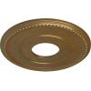 imageEkena Millwork CM12BR Bradford Ceiling Medallion 12 12quotOD x 3 78quotID x 34quotP Fits Canopies up to 6 58quot PrimedPale Gold Metallic Series
