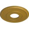 imageEkena Millwork CM12BR Bradford Ceiling Medallion 12 12quotOD x 3 78quotID x 34quotP Fits Canopies up to 6 58quot PrimedPharaohs Gold Metallic Series