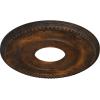 imageEkena Millwork CM12BR Bradford Ceiling Medallion 12 12quotOD x 3 78quotID x 34quotP Fits Canopies up to 6 58quot PrimedRust Metallic Series
