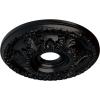 imageEkena Millwork CM18GA 18Inch OD x 3 12Inch ID x 1 34Inch Granada Ceiling MedallionJet Black Flat Finish
