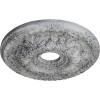 imageEkena Millwork CM18GA 18Inch OD x 3 12Inch ID x 1 34Inch Granada Ceiling MedallionUltra Pure White Crackle Flat Finish
