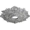 imageEkena Millwork CM18RL 18Inch OD x 3 12Inch ID x 1 12Inch Riley Ceiling MedallionUltra Pure White Crackle Flat Finish